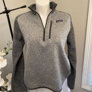 Patagonia Mens Better Sweater 1/4-Zip Pullover Nickel/Forage Gray #25522 Size L